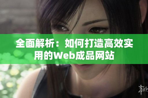 全面解析：如何打造高效实用的Web成品网站