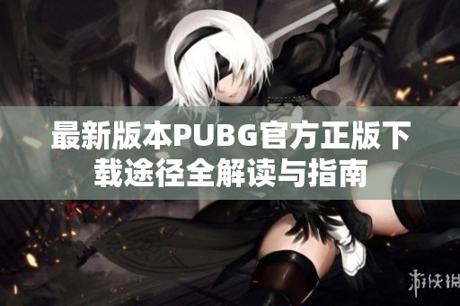 最新版本PUBG官方正版下载途径全解读与指南