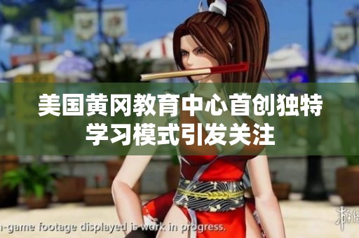 美国黄冈教育中心首创独特学习模式引发关注