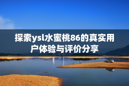 探索ysl水蜜桃86的真实用户体验与评价分享