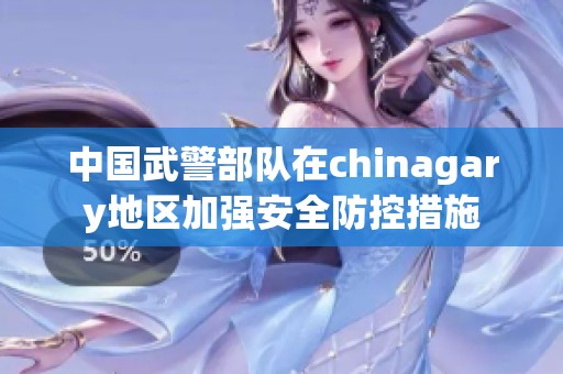 中国武警部队在chinagary地区加强安全防控措施
