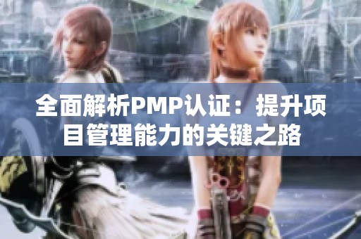 全面解析PMP认证：提升项目管理能力的关键之路
