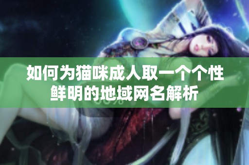 如何为猫咪成人取一个个性鲜明的地域网名解析