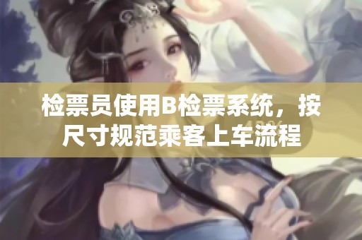 检票员使用B检票系统，按尺寸规范乘客上车流程
