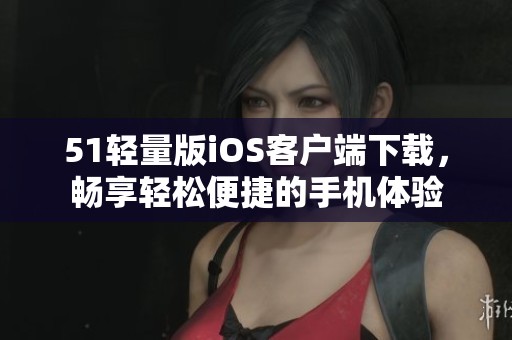 51轻量版iOS客户端下载，畅享轻松便捷的手机体验