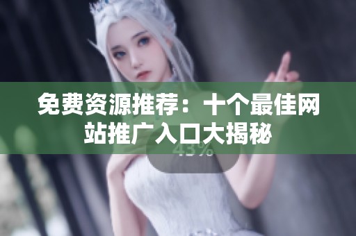 免费资源推荐：十个最佳网站推广入口大揭秘