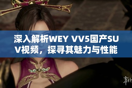 深入解析WEY VV5国产SUV视频，探寻其魅力与性能特点