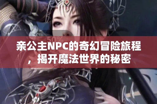 亲公主NPC的奇幻冒险旅程，揭开魔法世界的秘密