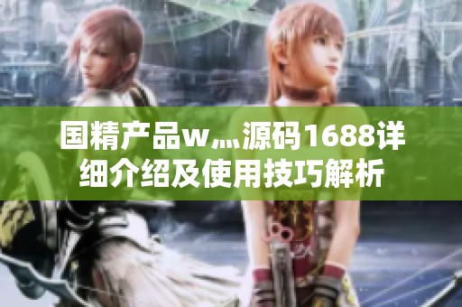 国精产品w灬源码1688详细介绍及使用技巧解析