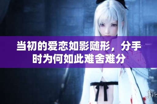 当初的爱恋如影随形，分手时为何如此难舍难分