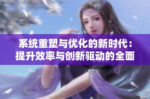 系统重塑与优化的新时代：提升效率与创新驱动的全面解析