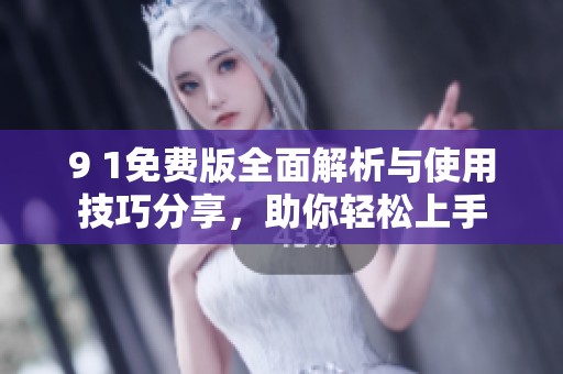 9 1免费版全面解析与使用技巧分享，助你轻松上手