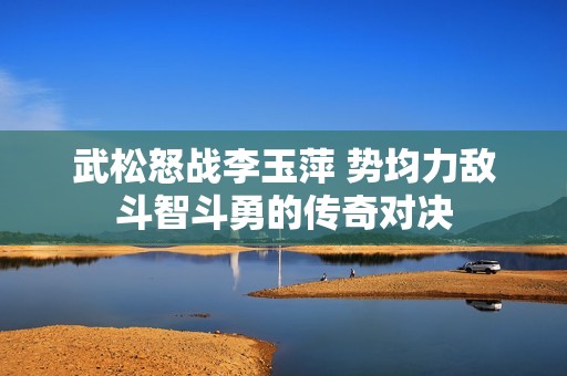 武松怒战李玉萍 势均力敌斗智斗勇的传奇对决
