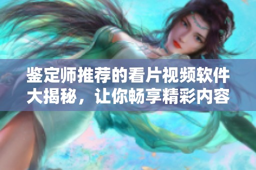 鉴定师推荐的看片视频软件大揭秘，让你畅享精彩内容