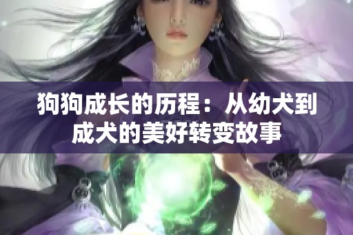狗狗成长的历程：从幼犬到成犬的美好转变故事