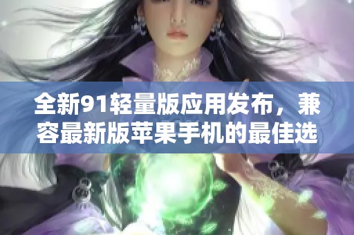 全新91轻量版应用发布，兼容最新版苹果手机的最佳选择