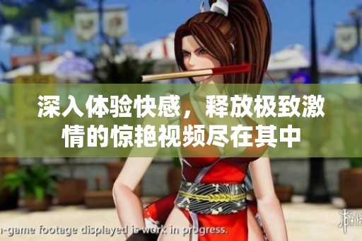 深入体验快感，释放极致激情的惊艳视频尽在其中