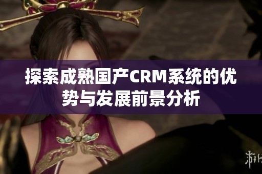 探索成熟国产CRM系统的优势与发展前景分析