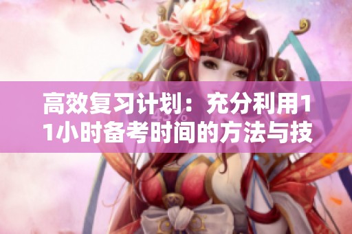 高效复习计划：充分利用11小时备考时间的方法与技巧