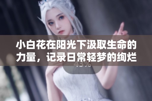 小白花在阳光下汲取生命的力量，记录日常轻梦的绚烂之旅