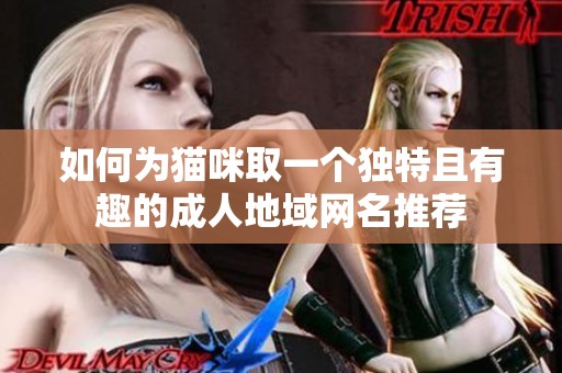 如何为猫咪取一个独特且有趣的成人地域网名推荐