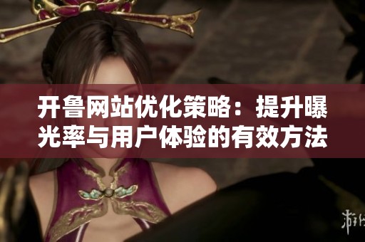 开鲁网站优化策略：提升曝光率与用户体验的有效方法