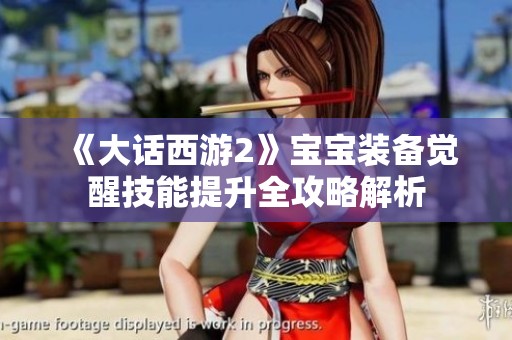 《大话西游2》宝宝装备觉醒技能提升全攻略解析 《大话西游2》宝宝装备觉醒技能提升全攻略解析