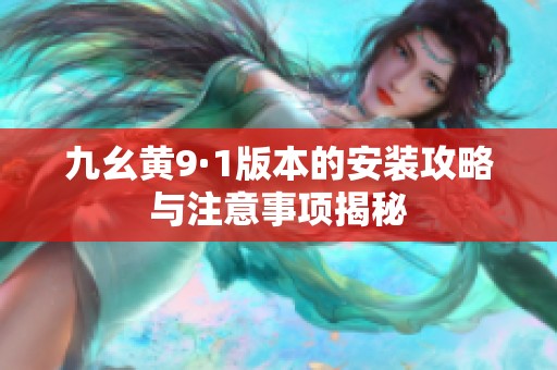 九幺黄9·1版本的安装攻略与注意事项揭秘