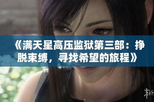 《满天星高压监狱第三部：挣脱束缚，寻找希望的旅程》