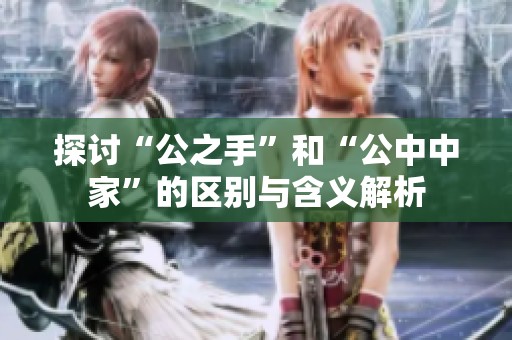 探讨“公之手”和“公中中家”的区别与含义解析