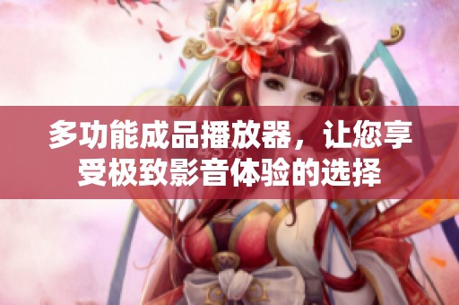 多功能成品播放器，让您享受极致影音体验的选择