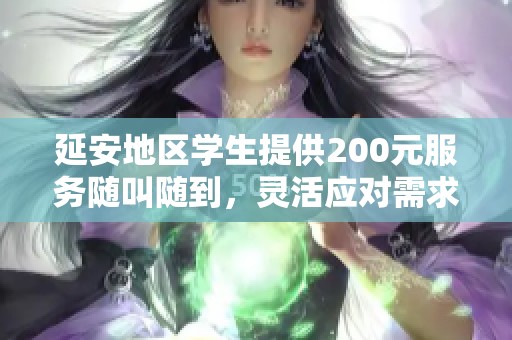 延安地区学生提供200元服务随叫随到，灵活应对需求
