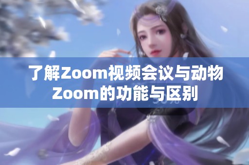 了解Zoom视频会议与动物Zoom的功能与区别
