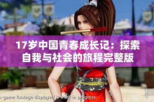 17岁中国青春成长记：探索自我与社会的旅程完整版