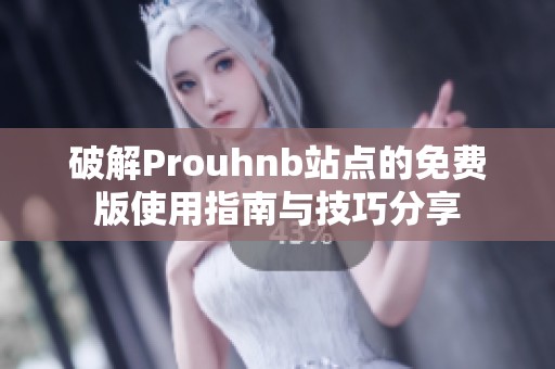破解Prouhnb站点的免费版使用指南与技巧分享