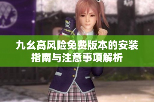 九幺高风险免费版本的安装指南与注意事项解析