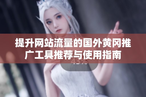 提升网站流量的国外黄冈推广工具推荐与使用指南