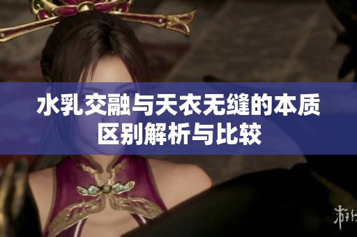 水乳交融与天衣无缝的本质区别解析与比较