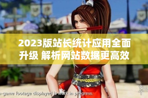 2023版站长统计应用全面升级 解析网站数据更高效
