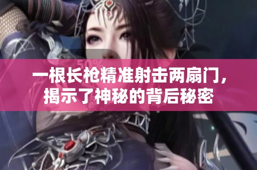 一根长枪精准射击两扇门，揭示了神秘的背后秘密