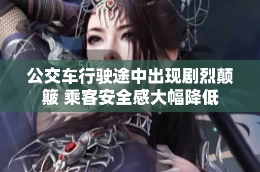 公交车行驶途中出现剧烈颠簸 乘客安全感大幅降低