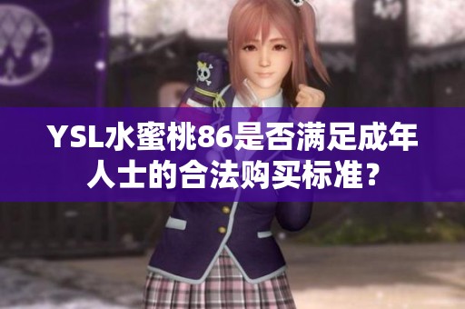 YSL水蜜桃86是否满足成年人士的合法购买标准？