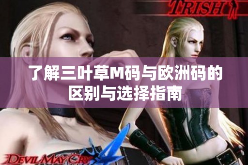 了解三叶草M码与欧洲码的区别与选择指南