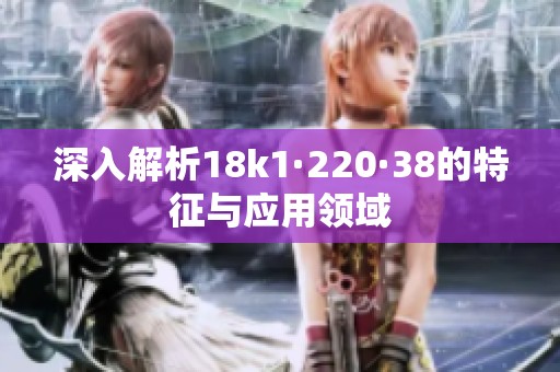 深入解析18k1·220·38的特征与应用领域