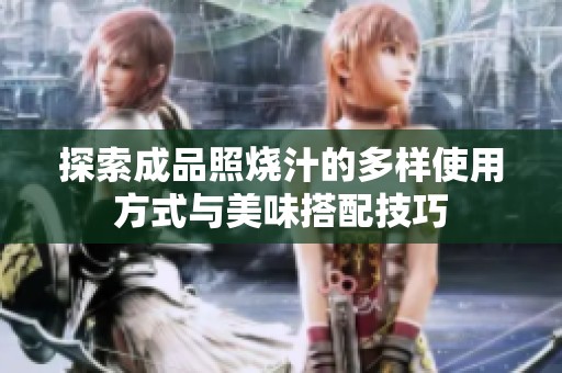 探索成品照烧汁的多样使用方式与美味搭配技巧