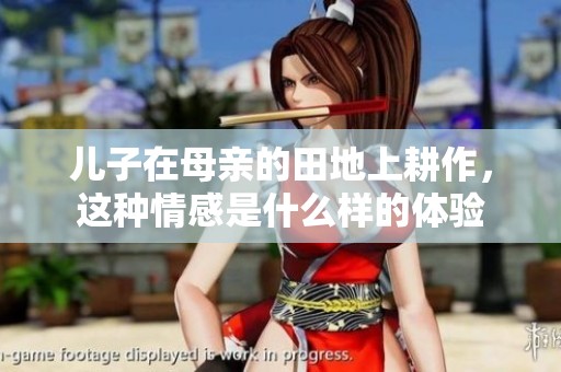 儿子在母亲的田地上耕作，这种情感是什么样的体验