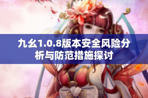 九幺1.0.8版本安全风险分析与防范措施探讨