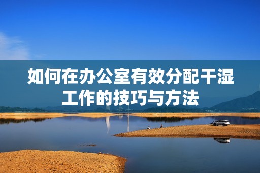 如何在办公室有效分配干湿工作的技巧与方法
