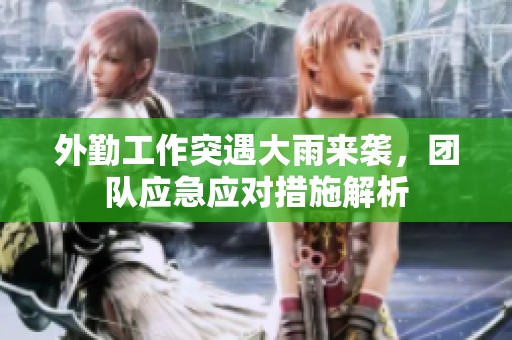 外勤工作突遇大雨来袭，团队应急应对措施解析