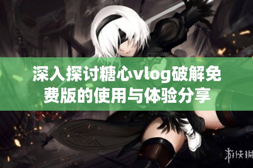 深入探讨糖心vlog破解免费版的使用与体验分享